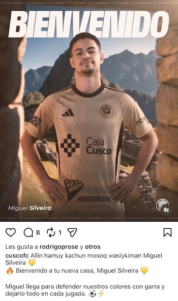 Miguel Silveira fue anunciado como nuevo fichaje de Cusco FC.