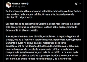 Gustavo Petro indicó que la