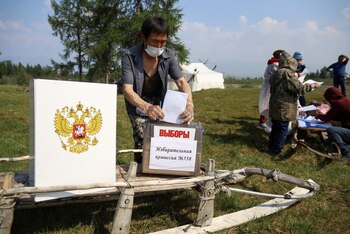 Votación en una villa remota