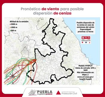 Este mapa muestra la dirección
