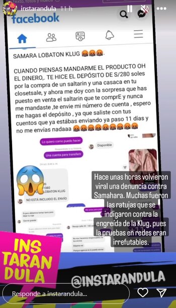 Samahara Lobatón es acusada de