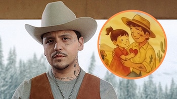 Christian Nodal enfrenta críticas tras mostrar cuento de “El Forajido” dedicado a su hija Inti