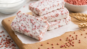 Barras de yogur natural sin azúcar con cereales rojos: una receta fácil para preparar en casa