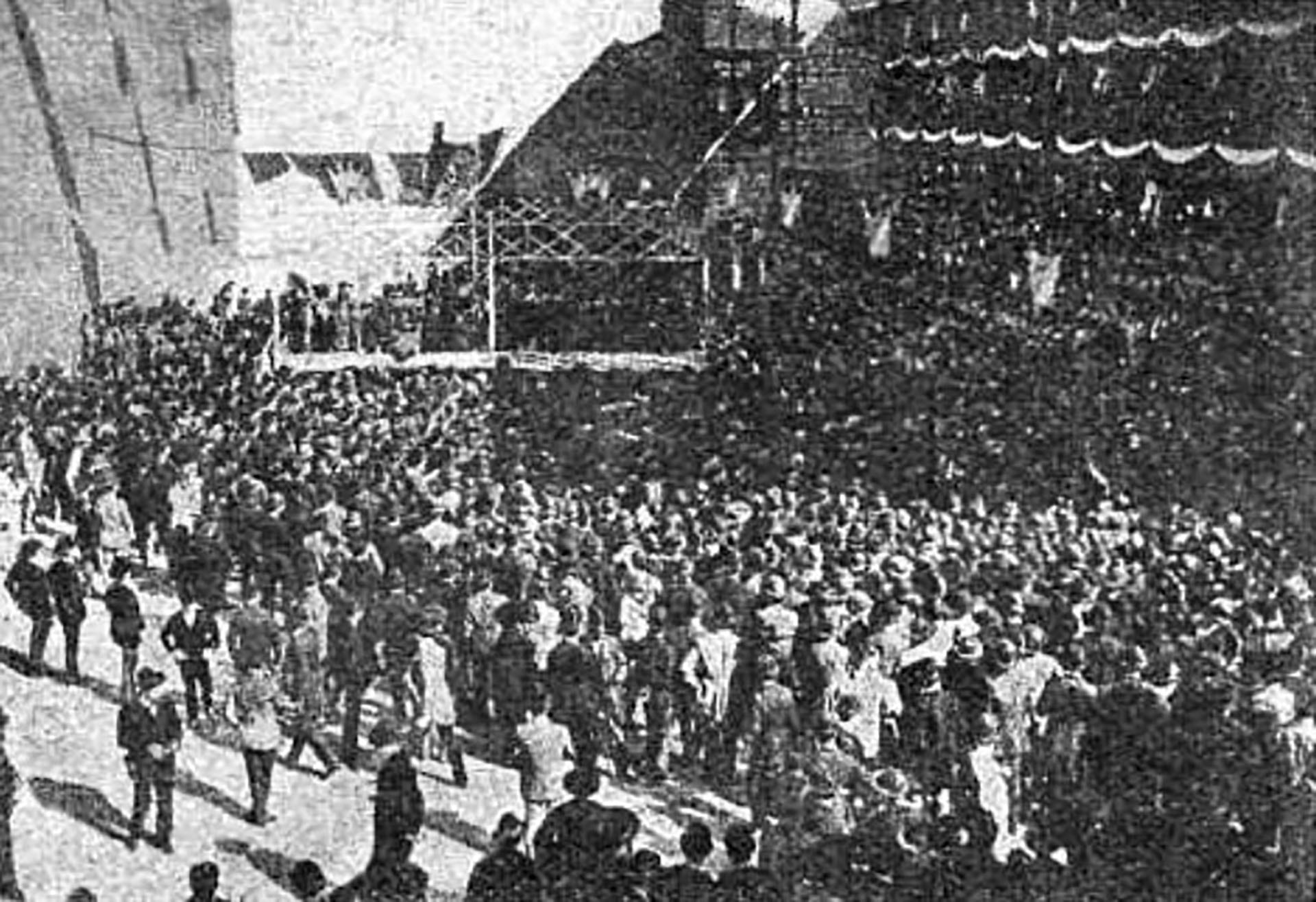 El famoso mitin del 13 de abril de 1890 en el Frontón Buenos Aires