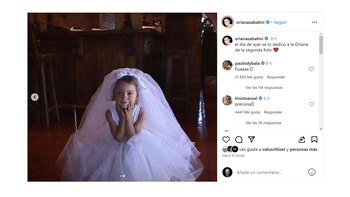 Oriana Sabatini soñando con algún