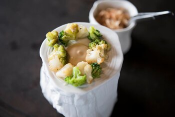 Plato del menú degustación