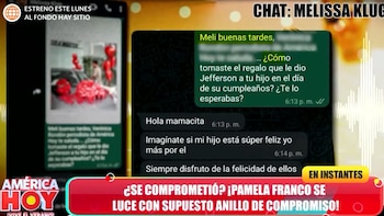 Melissa Klug respalda el regalo