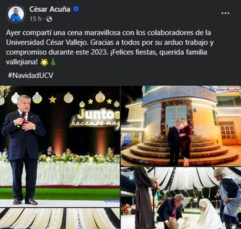 César Acuña publicó fotografías de