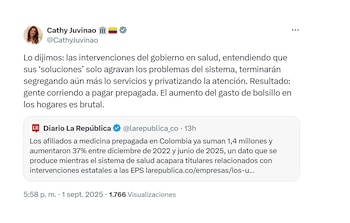 La congresista Catherine Juvinao lanzó