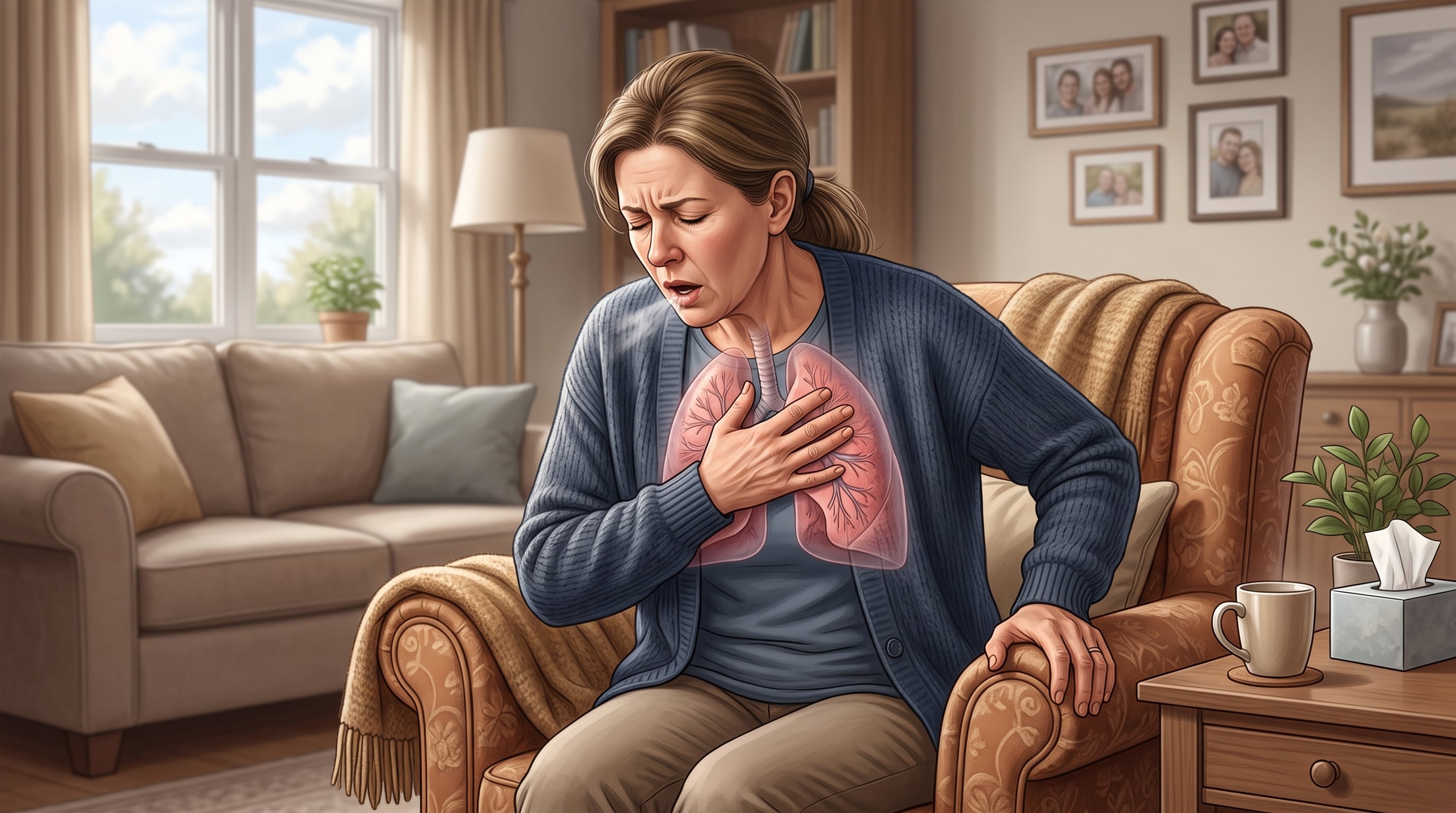 Bacterias como Streptococcus pneumoniae y virus causantes de la gripe o el covid-19 inflaman los alvéolos pulmonares (Imagen Ilustrativa Infobae)