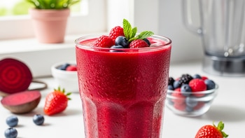 Licuado de betabel con frutos rojos: receta saludable, energética y fácil de preparar