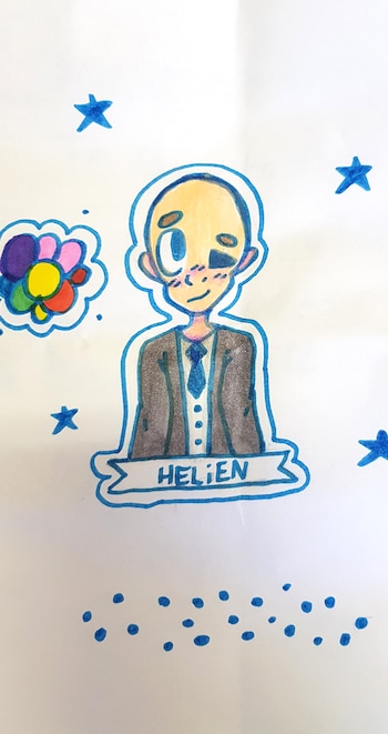 Un dibujo realizado por un