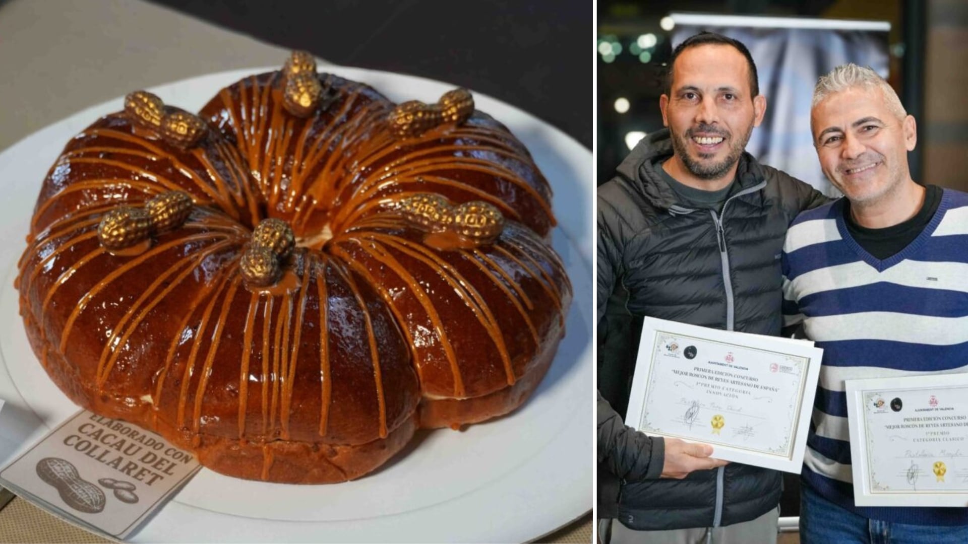 Pastelería Pana se ha llevado el premio al Mejor Roscón de Reyes Artesano de Innovación. (Gremio de Confiteros de Valencia)