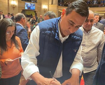 El congresista Jhon Fredy Núñez,