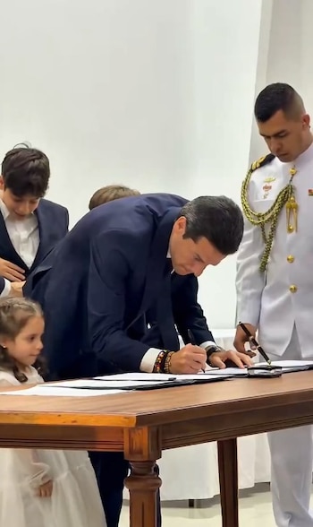 Posesión de Mauricio Gómez Amín como ministro de Comercio