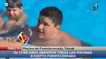 Álvaro Muñoz, en su aparación en Aragón TV. (Redes Sociales)