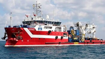 El barco italiano Remas fue atracado en 2019 (Foto; archivo)