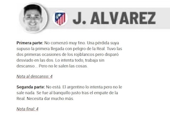 Duro análisis contra Julián Álvarez