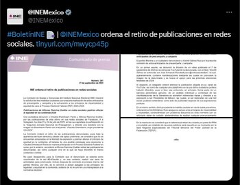 INE dictó medidas cautelares contra