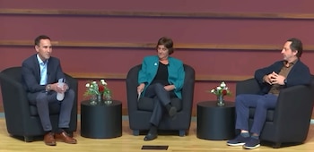 Brin participó en una charla