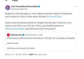La concejal Ana Teresa Bernal