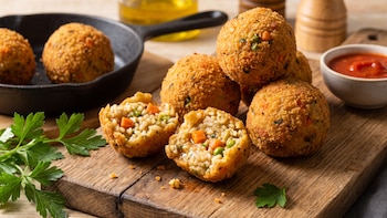 Receta de albóndigas de arroz veganas: una opción saludable y fácil para incluir en el menú semanal