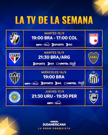 Dónde ver los partidos por cuartos de final vuelta de la Copa Sudamericana 2026