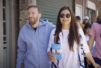 Federico Otermín junto a Daniela