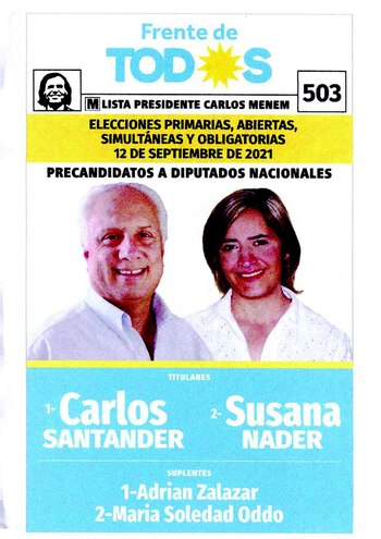 insólitas boletas las PASO 2021