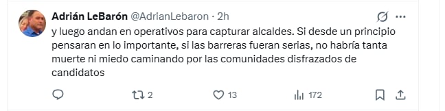 Adrián LeBarón se lanza contar reforma por doble nacionalidad: (Capturas de pantalla)