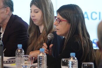 La senadora Guadalupe Tagliaferri (Pro)