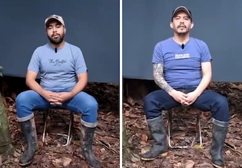 Policías secuestrados por el ELN