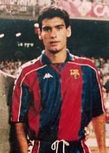 Pep Guardiola como jugador del