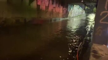 Impresionante aguacero en Bogotá: el