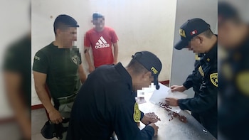 Agentes del INPE frustran el ingreso de 500 pastillas de clonazepam a un penal camufladas en cereales. (Foto: INPE)