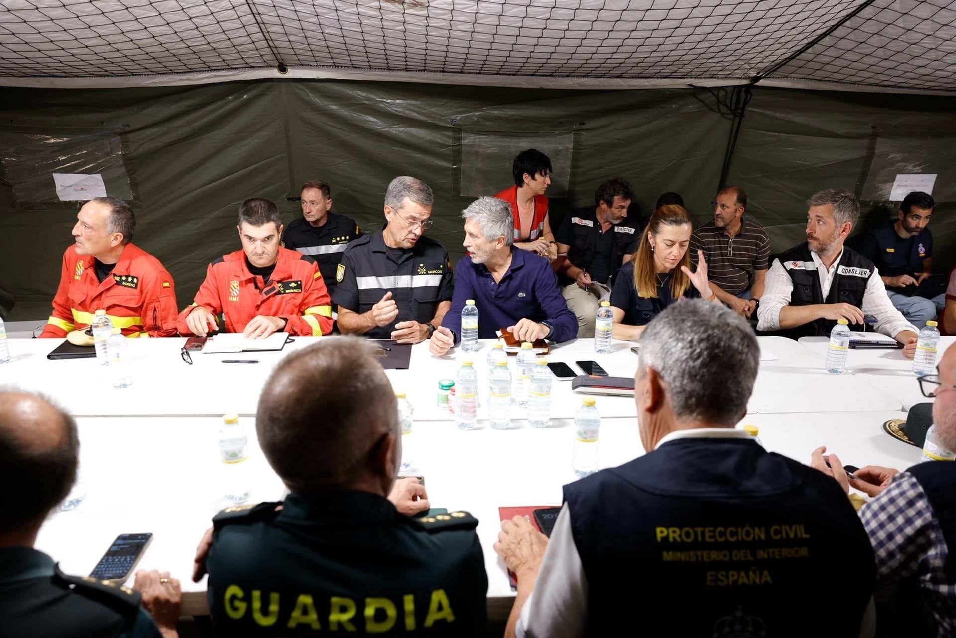 Marlaska los incendios de Madrid y Ávila evolucionan "despacio" pero de "manera positiva"