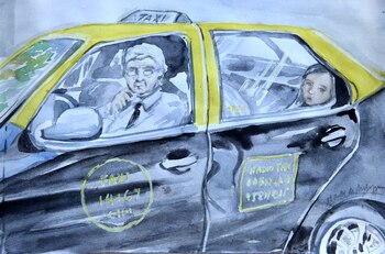 Cuento Inés Arteta La-mujer-del-taxi