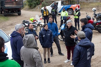 En el operativo de búsqueda