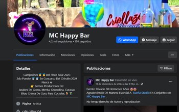Fanpage de MC Happy Bar.