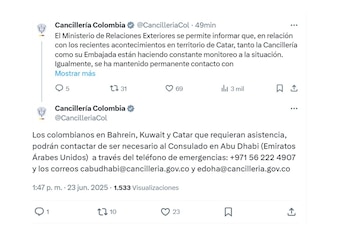 Con estos mensajes, la Cancillería