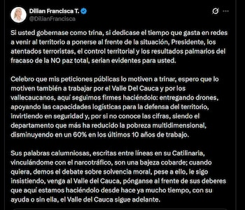 Dilian Francisca Toro rechaza las