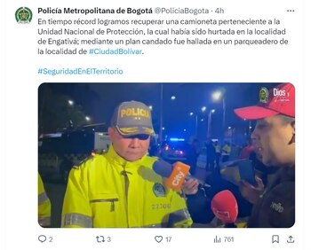 Durante la noche del martes