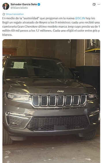 Cada unidad tiene un costo