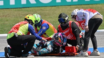 Escalofriante accidente en una carrera
