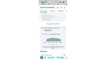Google Maps muestra los horarios