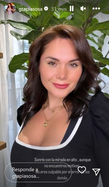 Génesis Tapia agradece muestras de