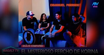 Magaly TV identifica a Enmanuel Parrado, el hombre que maneja la camioneta de Korina Rivadeneira. Captura: Magaly TV La Firme.