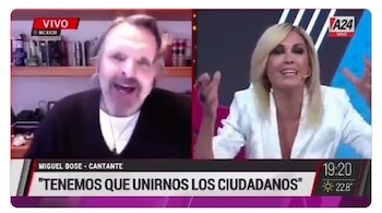 Bosé refrendó su postura y