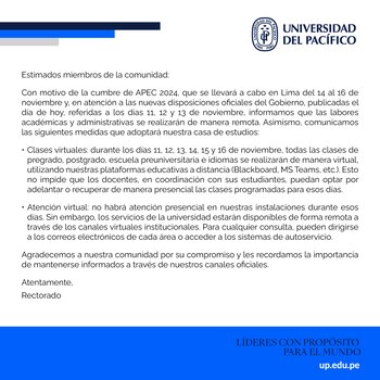 Universidad del Pacífico.