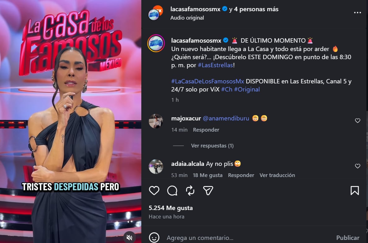 Galilea Montijo anunció el ingreso de un nuevo habitante a La Casa de los Famosos México 2026. (Captura de pantalla )